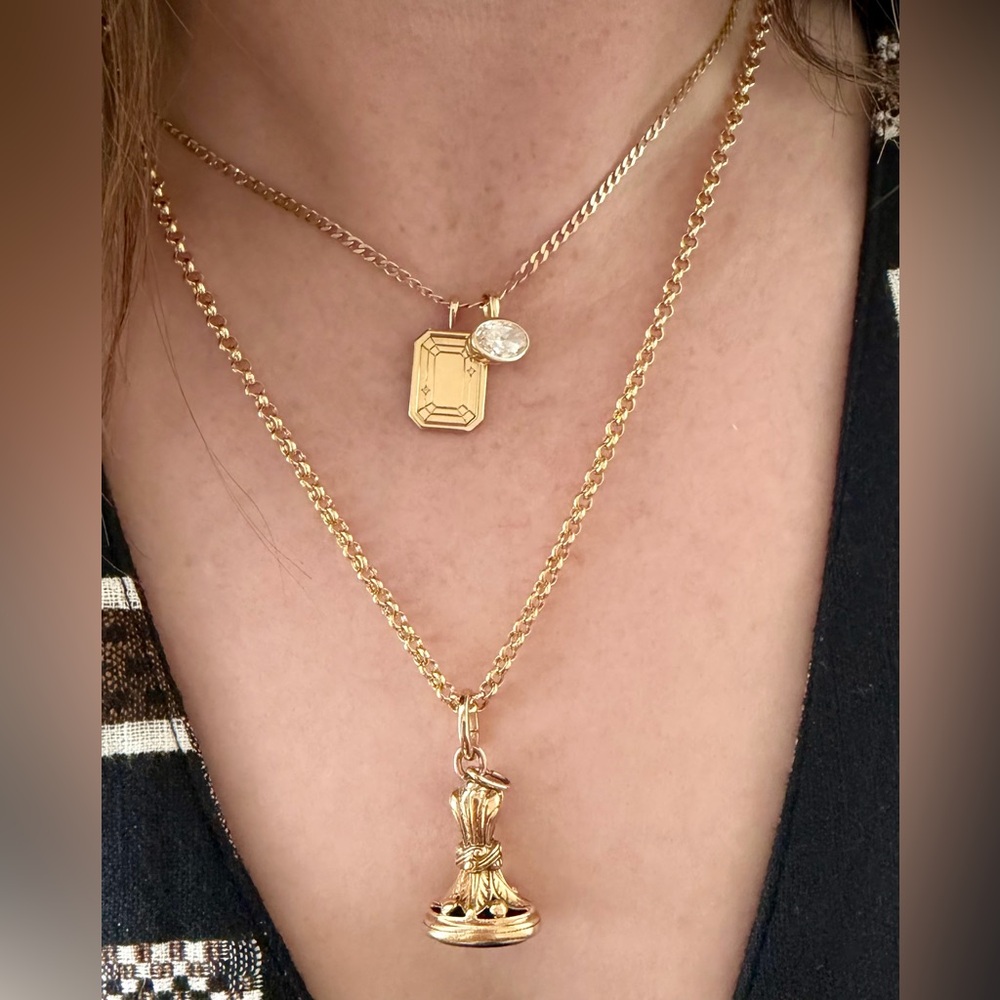 14K Yellow Gold 3mm Rolo Chain Necklace, 20”